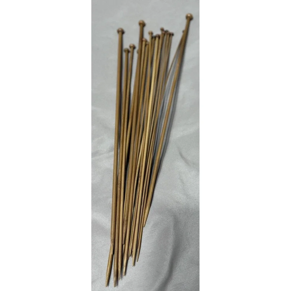 14 Inch Single Point Bamboo Knitting Only‎ 18pcs